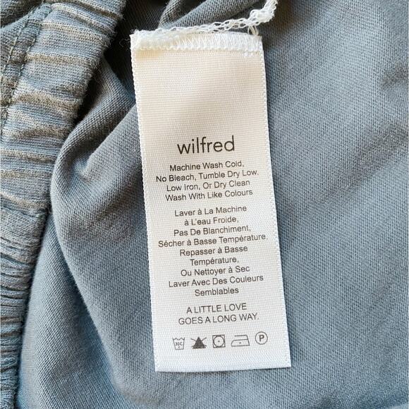 Aritzia Wilfred Piaf Elastic Gathered Crop Top - Gray/Green XS - Picture 8 of 12